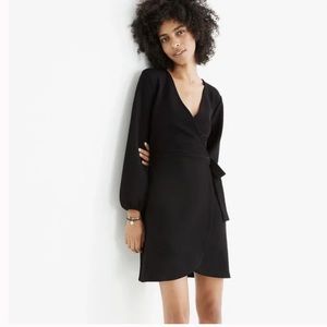 Madewell Black Wrap Dress